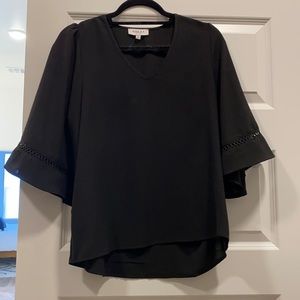Black top with wide sleeve